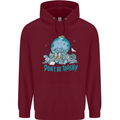 Climate Change Dont Be Trashy Environment Mens 80% Cotton Hoodie Maroon