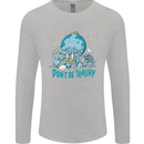 Climate Change Dont Be Trashy Environment Mens Long Sleeve T-Shirt Sports Grey