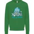 Climate Change Dont Be Trashy Environment Mens Sweatshirt Jumper Irish Green
