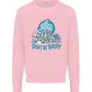 Climate Change Dont Be Trashy Environment Mens Sweatshirt Jumper Light Pink