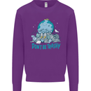 Climate Change Dont Be Trashy Environment Mens Sweatshirt Jumper Purple