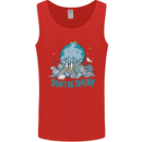 Climate Change Dont Be Trashy Environment Mens Vest Tank Top Red