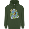 Climate Change Earth Destruction Nuclear War Childrens Kids Hoodie Forest Green