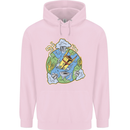 Climate Change Earth Destruction Nuclear War Childrens Kids Hoodie Light Pink