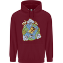 Climate Change Earth Destruction Nuclear War Childrens Kids Hoodie Maroon