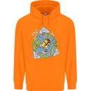 Climate Change Earth Destruction Nuclear War Childrens Kids Hoodie Orange