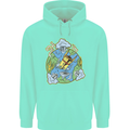 Climate Change Earth Destruction Nuclear War Childrens Kids Hoodie Peppermint