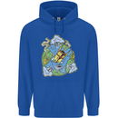 Climate Change Earth Destruction Nuclear War Childrens Kids Hoodie Royal Blue