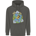 Climate Change Earth Destruction Nuclear War Childrens Kids Hoodie Storm Grey