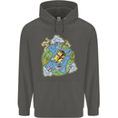 Climate Change Earth Destruction Nuclear War Childrens Kids Hoodie Storm Grey