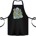 Climate Change Earth Destruction Nuclear War Cotton Apron 100% Organic Black