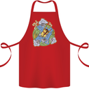 Climate Change Earth Destruction Nuclear War Cotton Apron 100% Organic Red