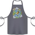 Climate Change Earth Destruction Nuclear War Cotton Apron 100% Organic Steel