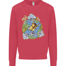 Climate Change Earth Destruction Nuclear War Kids Sweatshirt Jumper Heliconia
