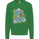 Climate Change Earth Destruction Nuclear War Kids Sweatshirt Jumper Irish Green