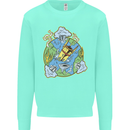 Climate Change Earth Destruction Nuclear War Kids Sweatshirt Jumper Peppermint