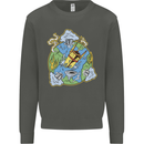 Climate Change Earth Destruction Nuclear War Kids Sweatshirt Jumper Storm Grey