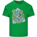 Climate Change Earth Destruction Nuclear War Kids T-Shirt Childrens Irish Green