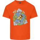 Climate Change Earth Destruction Nuclear War Kids T-Shirt Childrens Orange