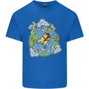 Climate Change Earth Destruction Nuclear War Kids T-Shirt Childrens Royal Blue