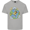 Climate Change Earth Destruction Nuclear War Kids T-Shirt Childrens Sports Grey