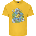 Climate Change Earth Destruction Nuclear War Kids T-Shirt Childrens Yellow
