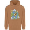 Climate Change Earth Destruction Nuclear War Mens 80% Cotton Hoodie Caramel Latte