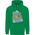 Climate Change Earth Destruction Nuclear War Mens 80% Cotton Hoodie Irish Green