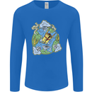 Climate Change Earth Destruction Nuclear War Mens Long Sleeve T-Shirt Royal Blue