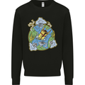 Climate Change Earth Destruction Nuclear War Mens Sweatshirt Jumper Black