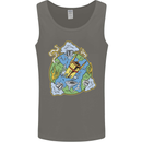 Climate Change Earth Destruction Nuclear War Mens Vest Tank Top Charcoal