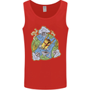 Climate Change Earth Destruction Nuclear War Mens Vest Tank Top Red