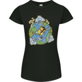Climate Change Earth Destruction Nuclear War Womens Petite Cut T-Shirt Black