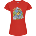 Climate Change Earth Destruction Nuclear War Womens Petite Cut T-Shirt Red