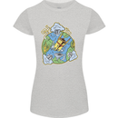 Climate Change Earth Destruction Nuclear War Womens Petite Cut T-Shirt Sports Grey