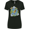 Climate Change Earth Destruction Nuclear War Womens Wider Cut T-Shirt Black