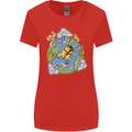 Climate Change Earth Destruction Nuclear War Womens Wider Cut T-Shirt Red