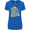 Climate Change Earth Destruction Nuclear War Womens Wider Cut T-Shirt Royal Blue