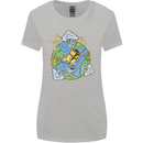 Climate Change Earth Destruction Nuclear War Womens Wider Cut T-Shirt Sports Grey