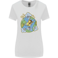 Climate Change Earth Destruction Nuclear War Womens Wider Cut T-Shirt White