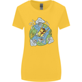 Climate Change Earth Destruction Nuclear War Womens Wider Cut T-Shirt Yellow
