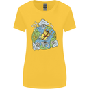 Climate Change Earth Destruction Nuclear War Womens Wider Cut T-Shirt Yellow