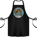 Climate Change It's Never Too Late Cotton Apron 100% Organic Black