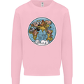 Climate Change It's Never Too Late Kids Sweatshirt Jumper Light Pink