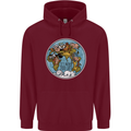 Climate Change It's Never Too Late Mens 80% Cotton Hoodie Maroon