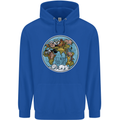 Climate Change It's Never Too Late Mens 80% Cotton Hoodie Royal Blue