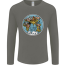 Climate Change It's Never Too Late Mens Long Sleeve T-Shirt Charcoal