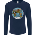 Climate Change It's Never Too Late Mens Long Sleeve T-Shirt Navy Blue