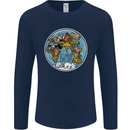 Climate Change It's Never Too Late Mens Long Sleeve T-Shirt Navy Blue