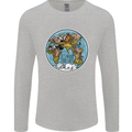 Climate Change It's Never Too Late Mens Long Sleeve T-Shirt Sports Grey